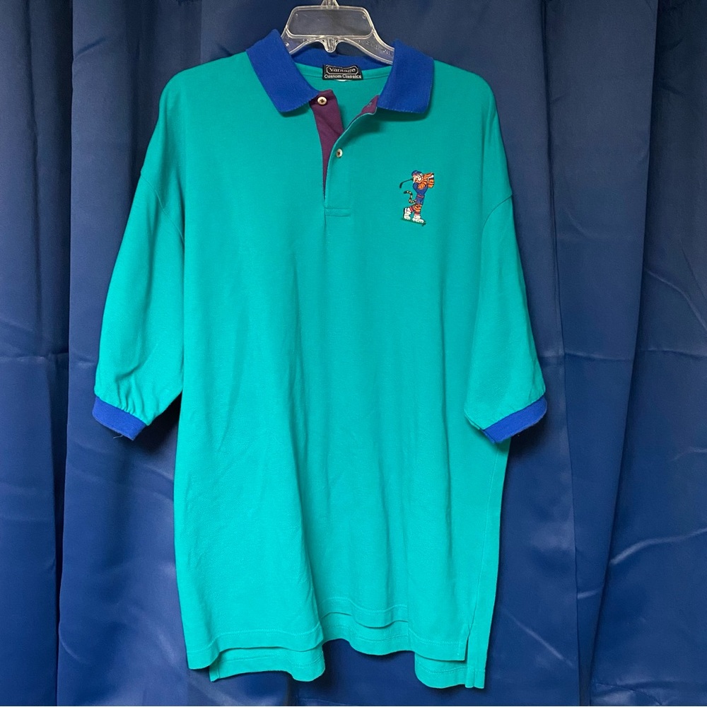 EUC XL Tony The Tiger vantage custom classics golf polo USA made vintage vtg